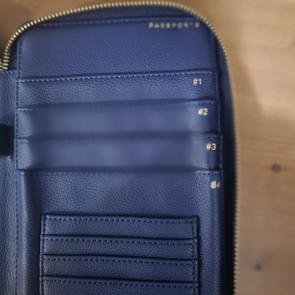 ✅✅ SOLD ✅✅ Love and Lore Travel Wallet in navy blue - Picture 9 of 9